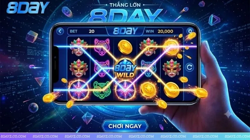 Giao diện nổ hũ hiển thị paylines là gì cách tính dòng thắng trực quan trên điện thoại.