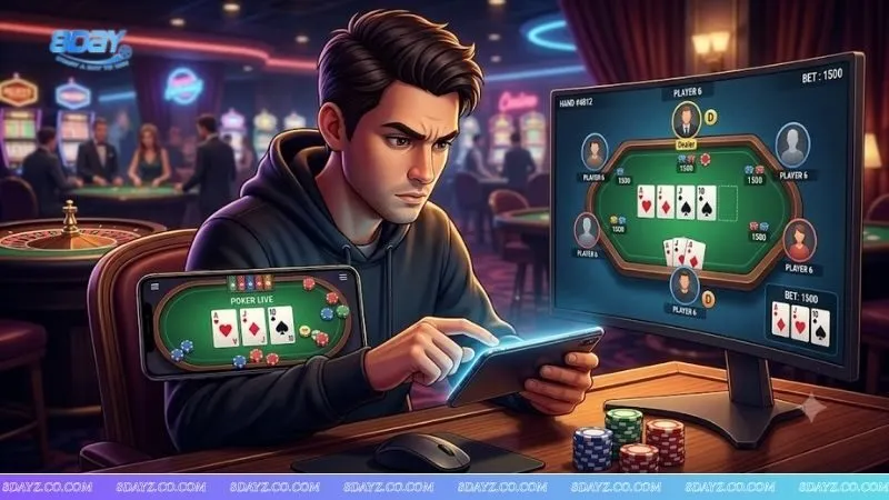 Người chơi áp dụng chiến thuật linh hoạt tùy thuộc vào vị trí ngồi trong poker mình đang đảm nhận.