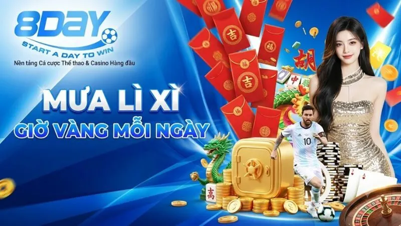 Săn Hồng Bao Lì Xì Mỗi Ngày 8Day: Ưu Đãi 8Day Không Thể Bỏ Lỡ
